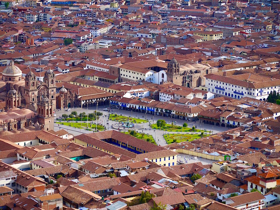 Überblick - Plaza de Armas Cusco Peru