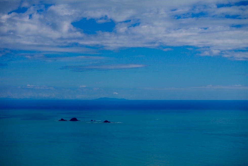 Erster Blick auf die Bay of Plenty - White Island Flights - Neuseeland Nordinsel