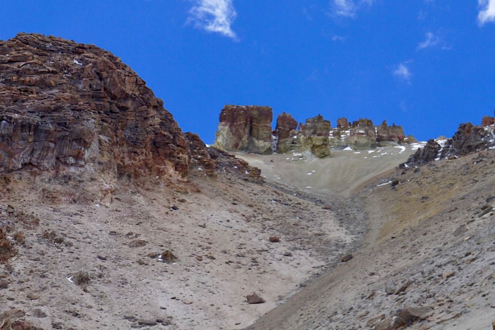 Chachani Besteigung - mühsamer Aufstieg im Schotter - Arequipa - Peru