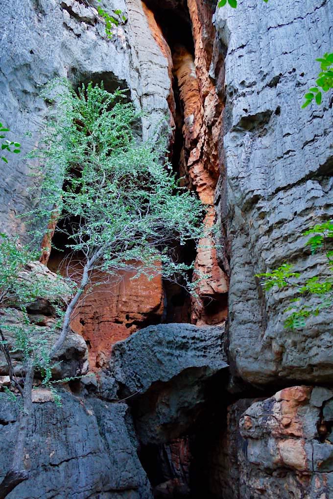 Mimbi Caves - Felsformationen am Eingang - Kimberley - Western Australia