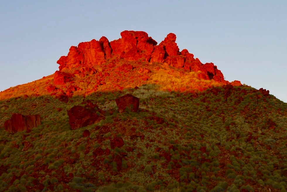 Ngumban Cliffs - Felsen leuchten im Sonnenuntergang - Kimberley - Western Australia