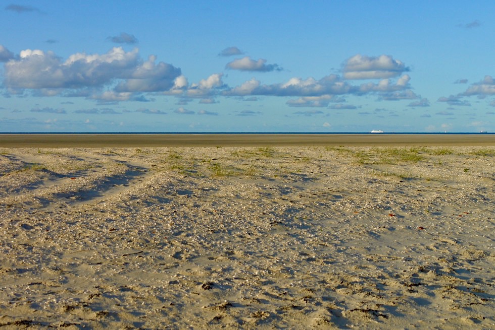 Wangerooge - Weite Sandbank am Ostende der Insel - Ostfriesische Inseln - Nordsee