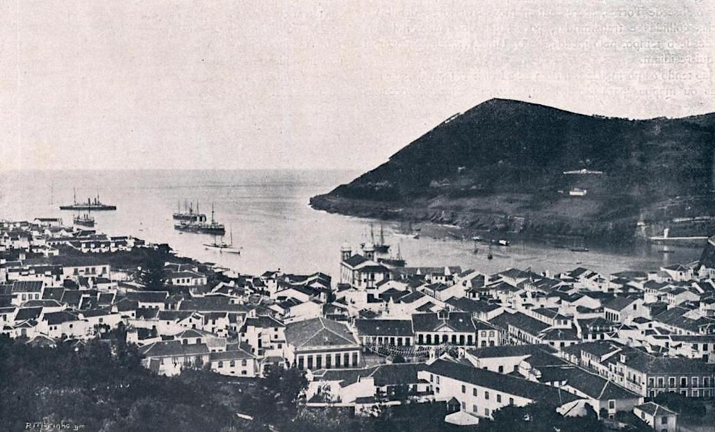 Angra do Heroismo - historisches Foto der Stadt - Terceira - Azoren